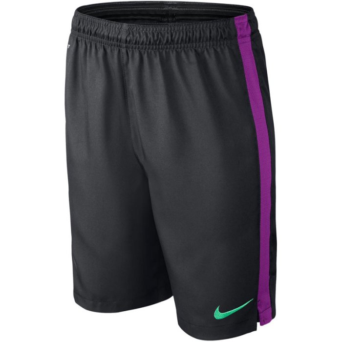 Nike Strike B Wvn Shrt - dark grey/vivid purple/green g - Größe XS