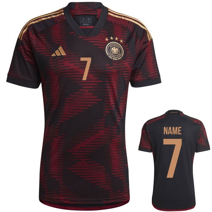 Adidas Dfb Away Trikot Wm Mit Namen Und Nummern Black