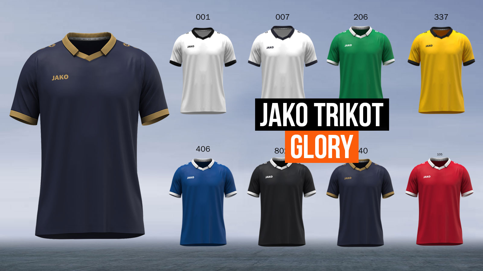 Das Jako Glory Trikot Jersey 2025-2026 in 8 Farben für Trikotsätze