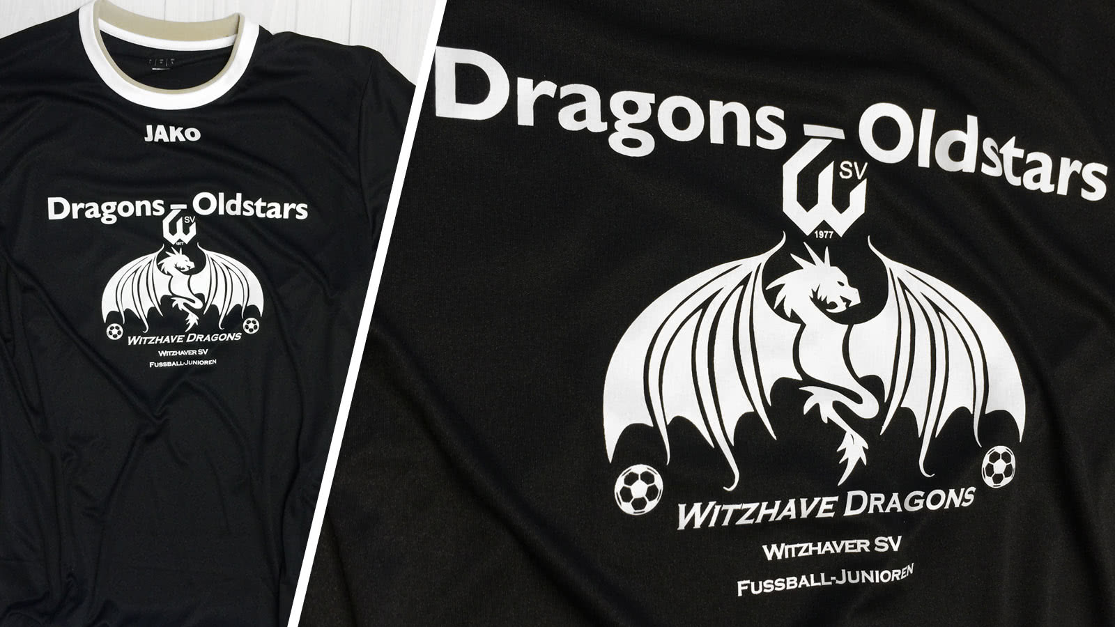 Trikot Druck mit Witzhave Dragons Logo