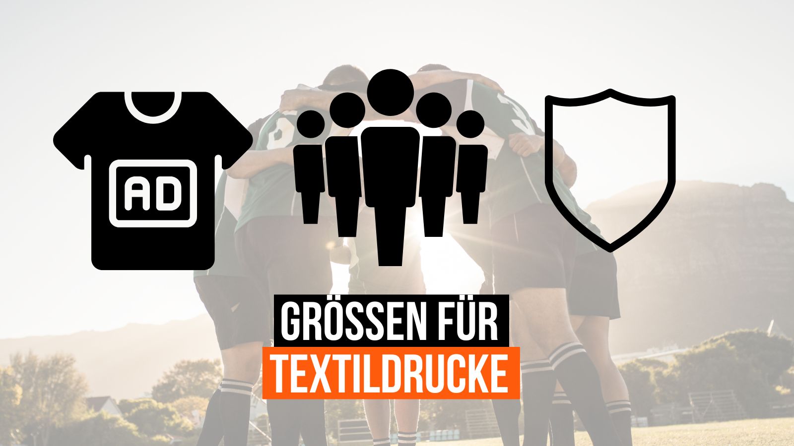 Die Größen vom Textildruck und Bedrucken bei Sportartikeln