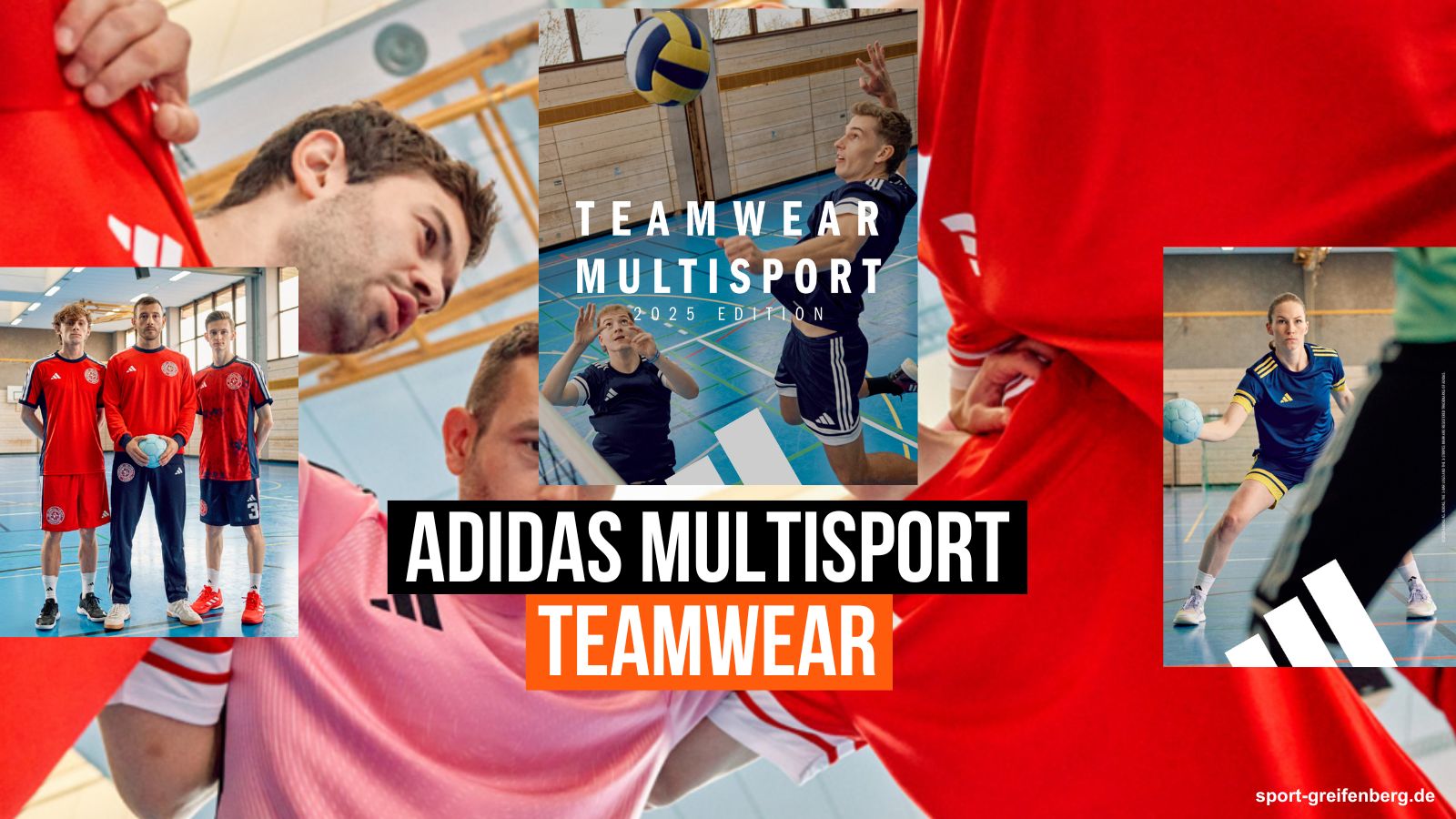 Die adidas Multisport Teamwear für Handball, Volleyball, Basketball uvw Sportarten