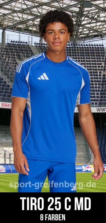 Das adidas Tiro 25 Competition Matchday Trikot Jersey tragen in der Saison 2025/2026 auch Profi Vereine