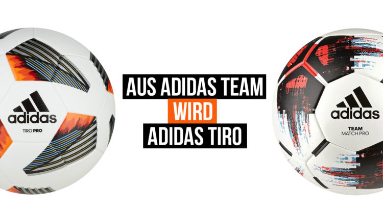 Die adidas Tiro Fußbälle ersetzen die adidas Team Fußbälle