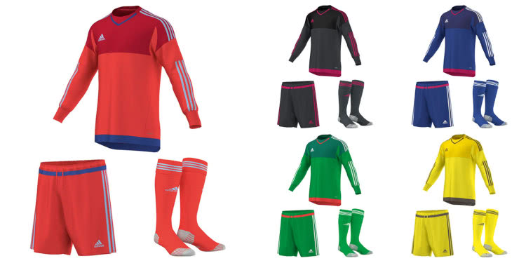 Das Adidas Torwart Set mit Torwarttrikot Hose und Stutzen