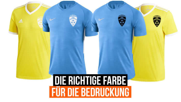 Das ist die Richtige Farbe für die Trikot Bedruckung