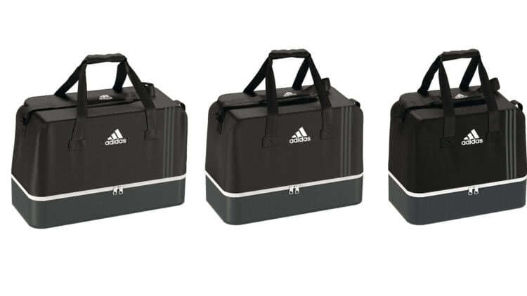 Die Größen der Adidas Sporttaschen (Adidas Tiro 17 Teambag) aus dem Katalog