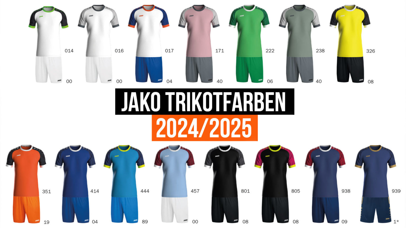 Jako 2024/2025 Teamsport Katalog Neuheiten + Shop Links