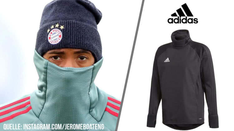 Die adidas Trainingsbekleidung mit dem Warm Up Top bei Boateng