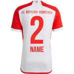 adidas FC Bayern Trikot 2023/2024 Home mit Nummer + Name - Erw - Gr. M